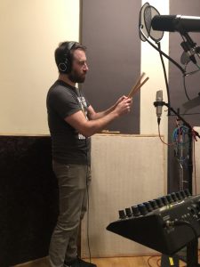 clicky-clack foley in the studio